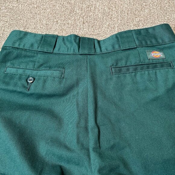 Dickies Classic Straight Leg Trouser Pants in Dark Emerald Green Size Womens 6 - Picture 5 of 5